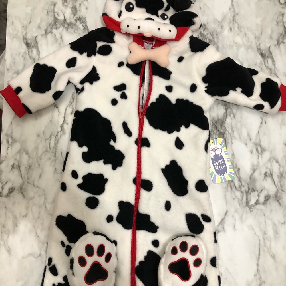 Going Wild baby dog onesie